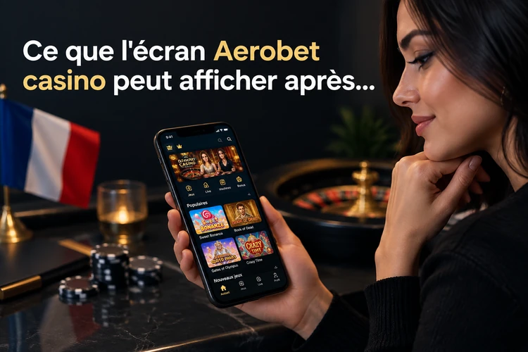 Ce que l'écran Aerobet casino peut afficher après l'ouverture