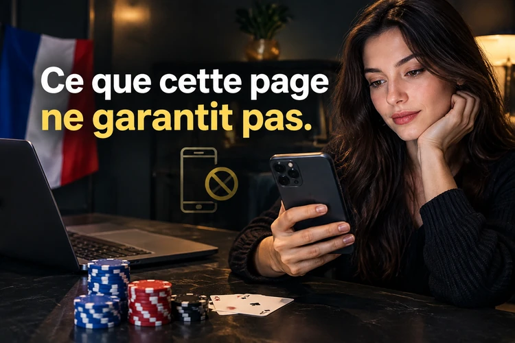 Ce que cette page ne garantit pas