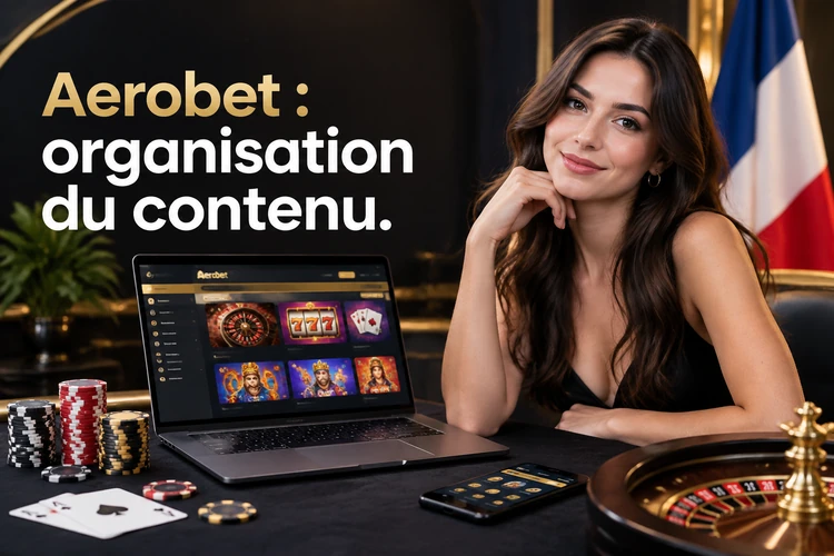 Aerobet : organisation du contenu