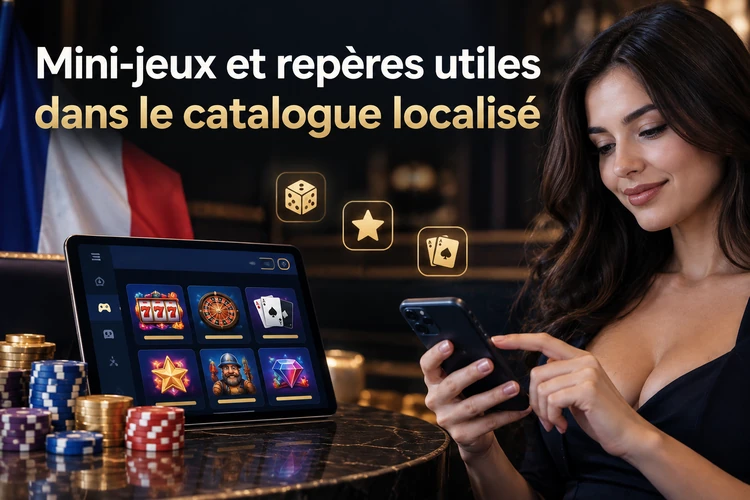 Mini-jeux et repères utiles dans le catalogue localisé